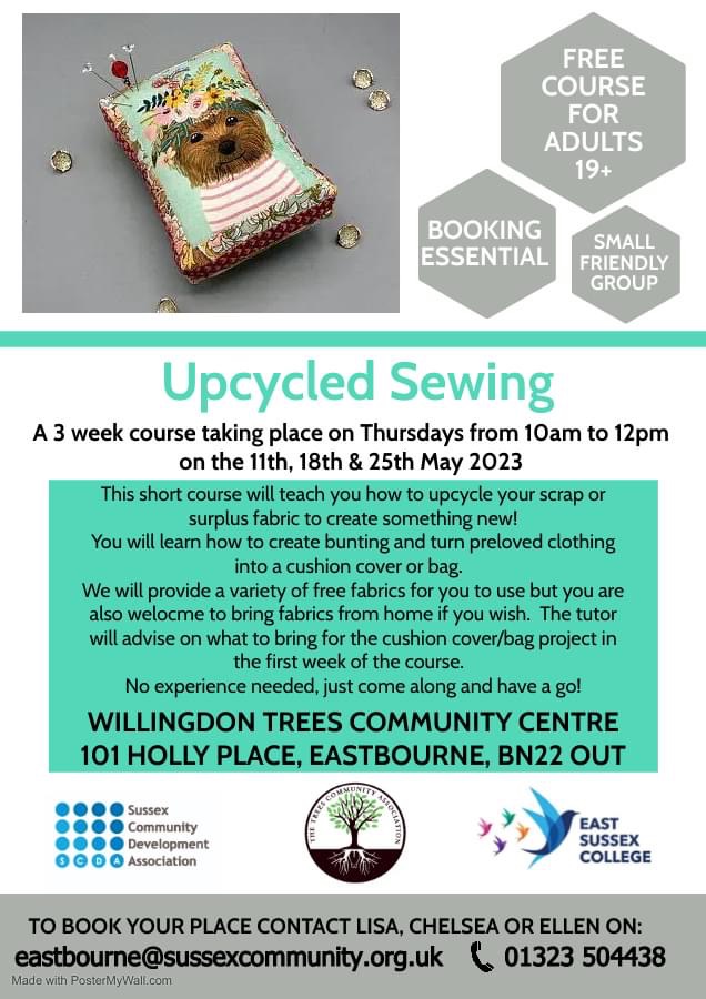 Upcycling sewing course for may 2023